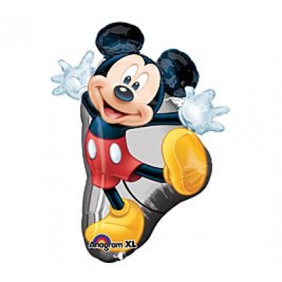 31" Red Mickey Mouse Full Body Mylar Balloon Birthday Decorations Supplies   